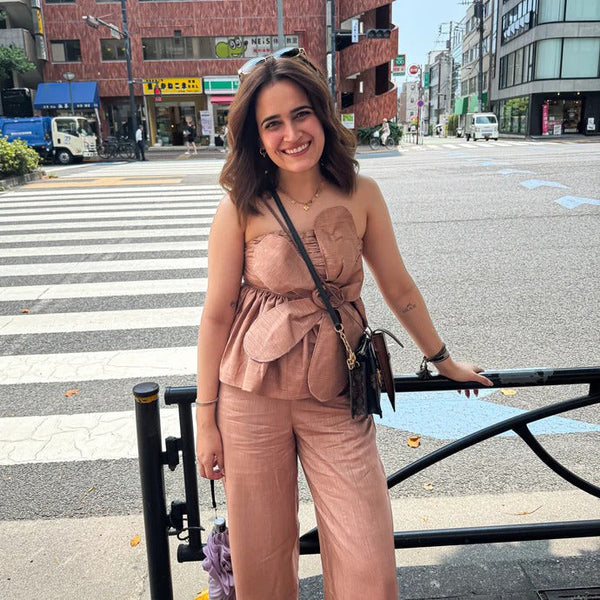 BEIGE BLOSSOM CO-ORD SET