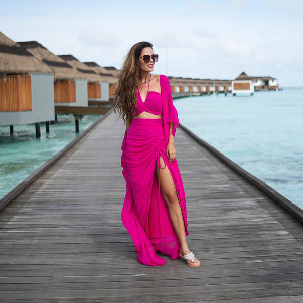 AAKRITI RANA IN NEON NECTAR 3-PIECE SET